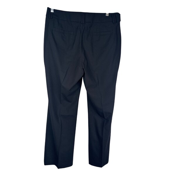 Banana Republic Size 12 Jackson Fit Stretch Black Trousers Wool Blend - Picture 2 of 13